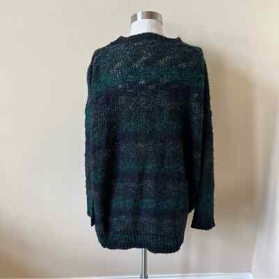 Denim & Supply Ralph Lauren High-Low-Hem Sweater Teal Multi Size L