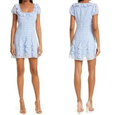 NWT Likely Lula Ruffle Blue Bell Mini Dress