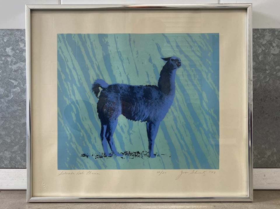 🔥 Vintage Old Modern Surrealist Pop Art Dali LLAMA Lithograph, Schwartz 1977 - Image 2 of 4