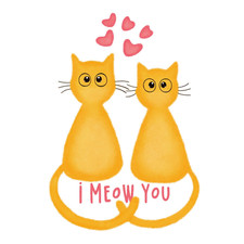 I Meow You Sticker Decal
