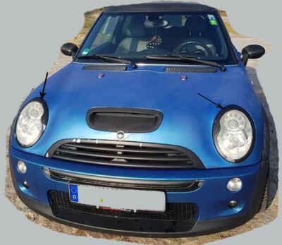 Scheinwerferrahmen SCHWARZ für  MINI COOPER R50 R53 2001-11/2006| R52-03/2009
