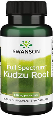 Swanson, Full Spectrum Kudzu Root (Kudzu Wurzel), 500Mg, Hochdosiert, 60 Kapseln