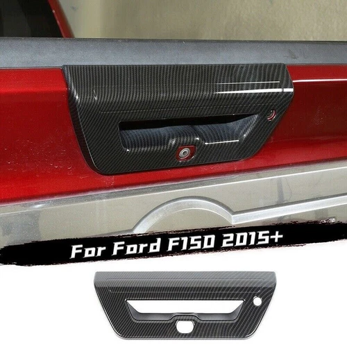 Carbon Fiber ABS Tailgate Door Handle Bowl Decor Cover Trim For Ford F150 15-20 - Picture 1 of 5