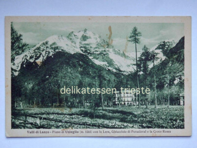 Valli di Lanzo Usseglio Lera Red Cross TURIN old postcard