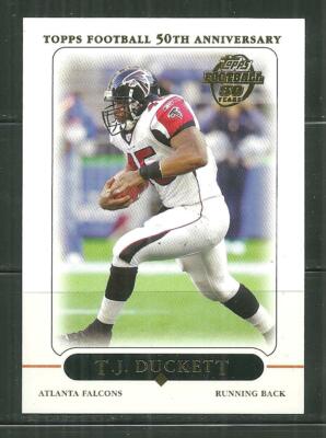 2005 TOPPS FOOTBALL T. J. DUCKETT #247
