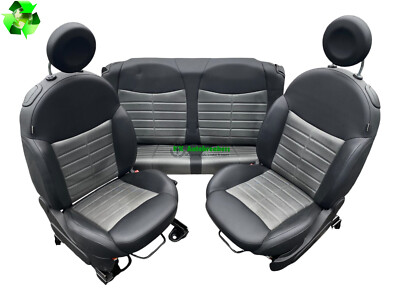 Fiat 500 Complete Interior Seat Set 71769046 Half Leather Genuine 2013  UK