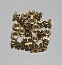 25 Solid Brass Knurled Thumb Nuts 8-32 in Size - Qty 25