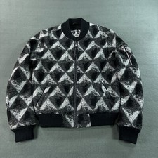 Obey X Debbie Harry Bowery Bomber Wool Jacket Size Small Blondie Geometric Rock