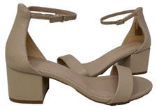 Madden Girl Women's Ileana Block Heel Dress Sandals Light Taupe Size:8.5 129A