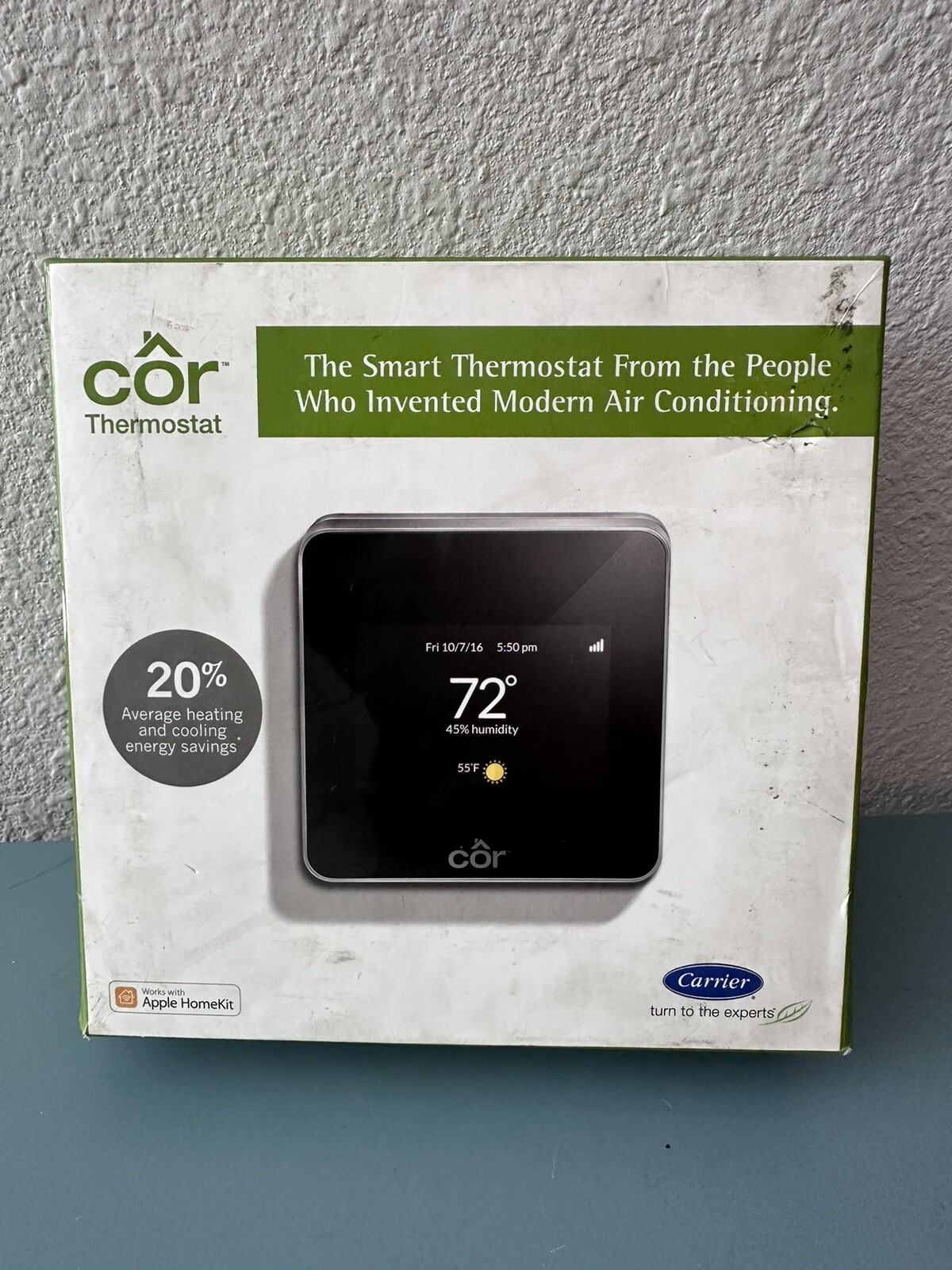 Carrier Cor Smart Thermostat TPWEM01A NEW OpenBox Remote Access
