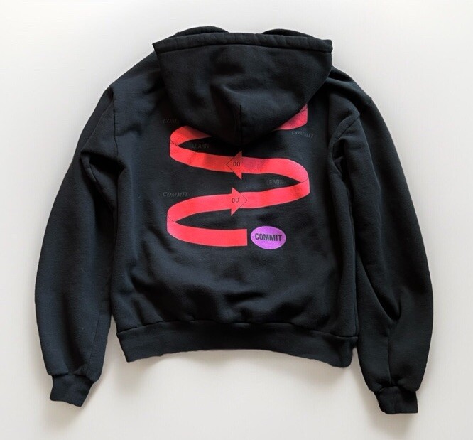 BALENCIAGA⚡️2018 "Do Learn Commit" Black cotton p… - image 3