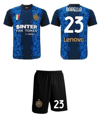 Completo Barella Inter 2022 Maglia ufficiale e pantaloncini 2021 2022 Kit |  eBay