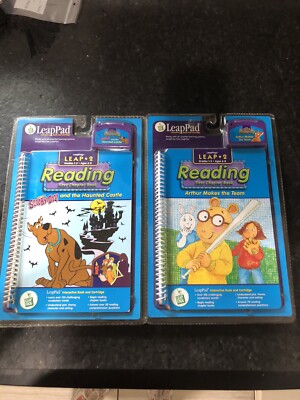 2x LEAP FROG LEAPPAD INTERACTIVE BOOKS & Cartridges -  Reading Leap Pad