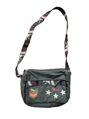 Love Fiorucci Bag Women Military Style Camouflage Vintage 31x21