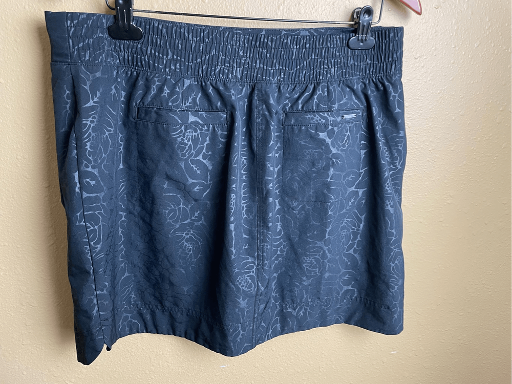 Orvis Tennis Skirt Lined Black Floral Golf Skort Sz Women’s L