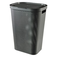 Laundry Basket Recycled 60L 60cm Dark Grey