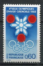 STAMP / TIMBRE FRANCE NEUF LUXE ** N° 1520 ** JEUX OLYMPIQUES D'HIVERS GRENOBLE