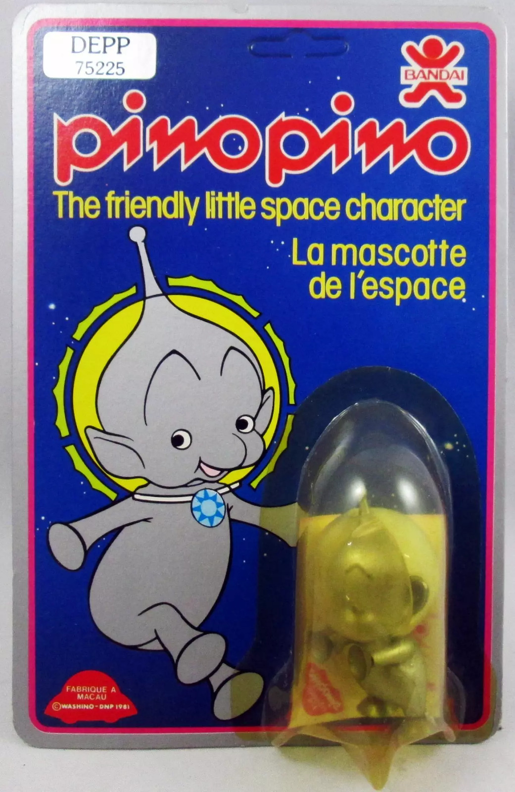 Pino Pino Mascotte de l'Espace Bandai ravive vos souvenirs d'enfance de l'année 1981