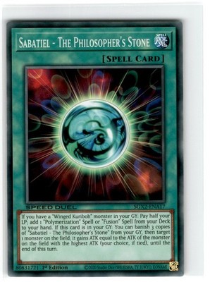 Yu-Gi-Oh! Speed Duel Sabatiel The Philosopher's Stone 1st Edition SGX2-ENA17