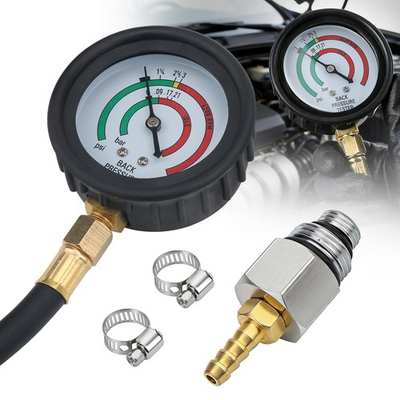#ad Exhaust Back Pressure Tester Gauge Kit w Adapter Diagnoses Catalytic Converter $21.48