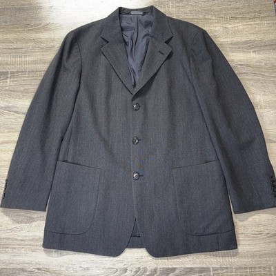 Brooks Brothers Blazer Men 40R Gray New Wool 3 Button Sport Jacket Comfort