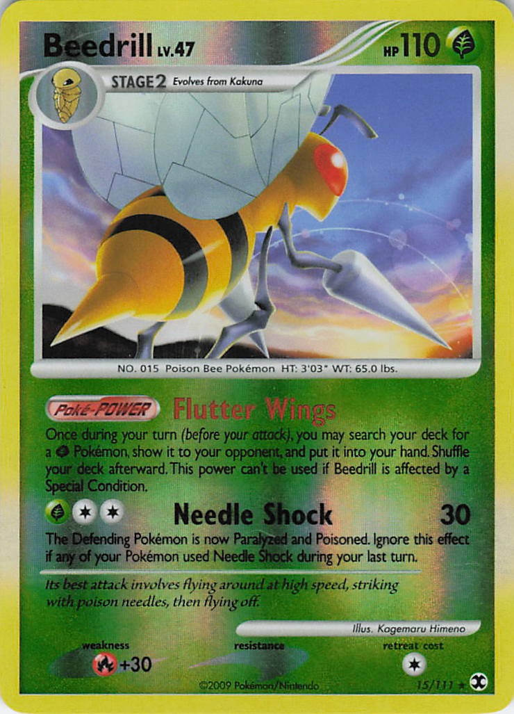Beedrill Rare Rising Rivals 15/111 LP