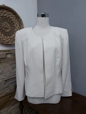 Vintage Daymor Couture Cream Women's Blazer size 12