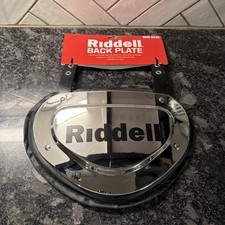Riddell Football Back Plate Chrome/Black One Size Protective Gear NEW