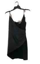 Alice and Olivia Women's Mini Black Size 8  With Leather Front Detail