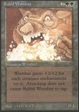 MTG Rabid Wombat, Legends, Heavily Played, English