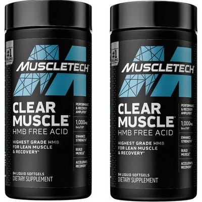 MuscleTech Clear Muscle 84 Liquid Capsules Each (Pack of 2)
