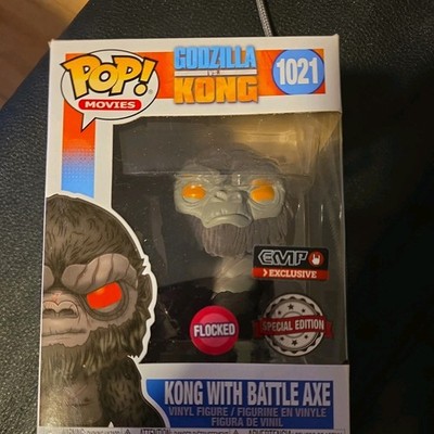 Godzilla vs. Kong - Kong With Battle Axe 1021 Special Edition Flocked FUNKO POP!
