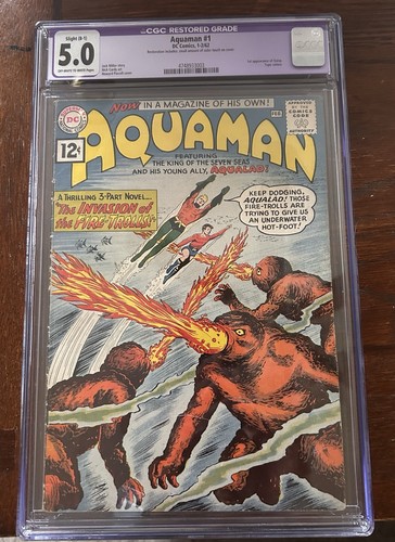 Aquaman #1 (DC Comics January-February 1962, 5.0)