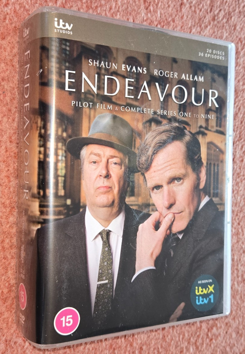 Endeavour: Pilot Film & Complete Series  1-9 UK DVD Boxset  (2023) Shaun Evans