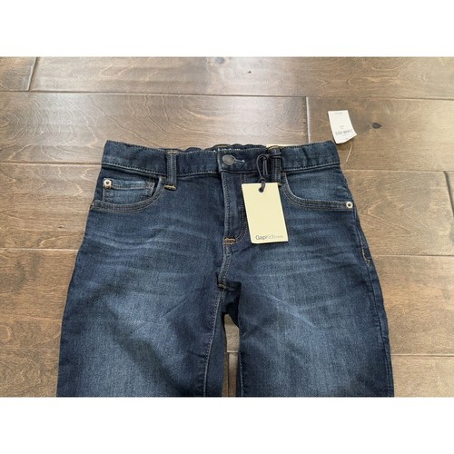 NWT GAP KIDS 1969 jeans blue faded denim straight leg stretch jeans 14 youth - Picture 4 of 10