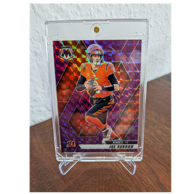 Panini Mosaic Football 2025 Joe Burrow Bengals Mosaic purple Prizm #97 18/49