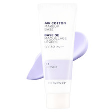 The Face Shop Air Cotton Make Up Base Lavender SPF30 PA  35g 1.23oz 