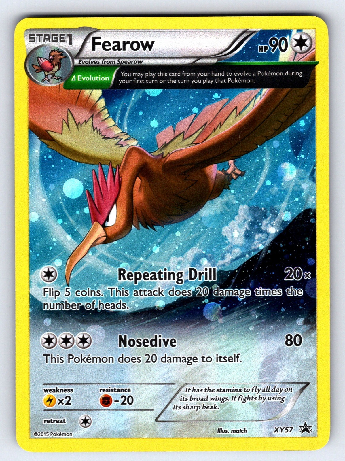 Fearow XY57 XY Promos Holo Promo Pokemon TCG MP