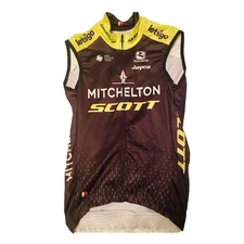 Men’s 2020 Giordana Mitchelton Scott Thermal Cycling Vest, Black, Medium GUC