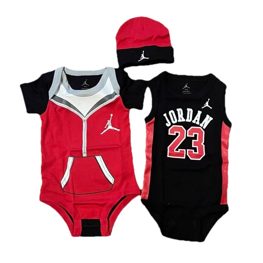 AIR JORDAN Bebé NIÑOS Body/Mamelucos, Botines y Gorra: JUEGO DE REGALO 5-6 Meses. Foto 4 de 4