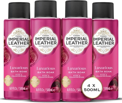 PZ CUSSONS Imperial Leather Rose & Frankincense Luxurious Bath Soak, Velvety Bubble Bath