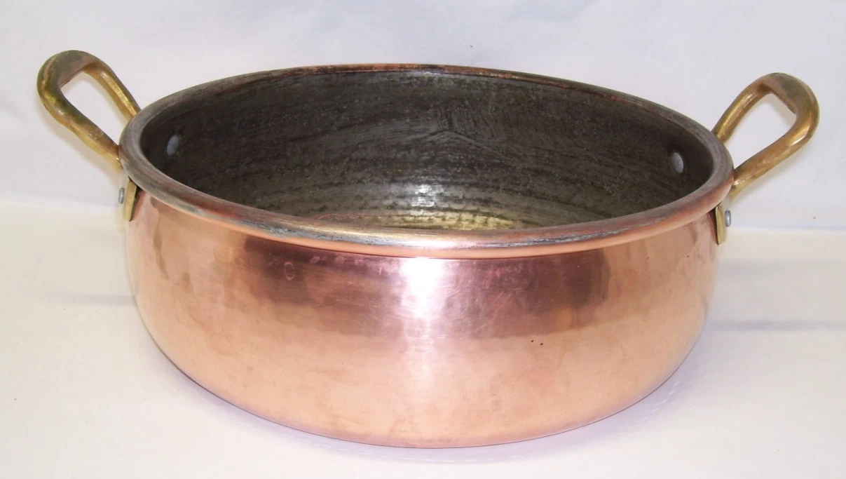 VINTAGE RUFFONI Hammered Copper 6 Qt SAUTÉ ROASTING PAN ITALY Stockpot * NO LID*
Opens in a new wind