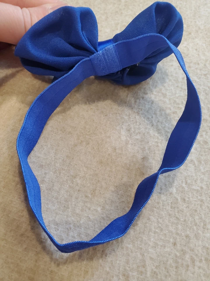1-pack Kids Girl Baby Headband Toddler Hair Bow Elastic Hair Band Satin Headwear - Image 4 of 4