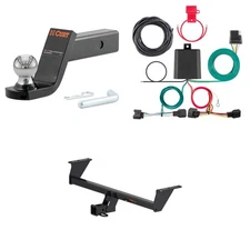 CURT Class 3 Tow Package Trailer Hitch, Wiring, Ball Mount - 13377, 56445, 45154