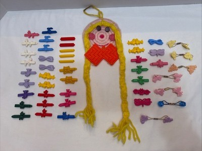 Goody Hair Snap Tight Girls Barrettes - Lot Of 40+ Vintage 1980 s Poodle, Duck