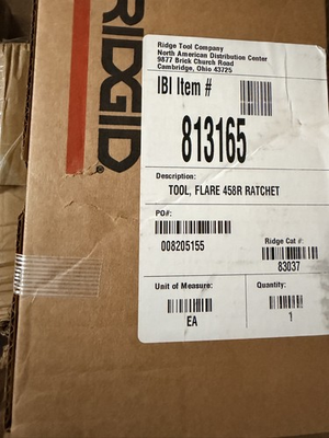 #ad RIDGID 83037 458R Ratcheting Flaring Tool $99.00
