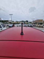 Radio mástil de antena de goma negra corta de 7" para Honda Civic Si Hatchback 2002-2005