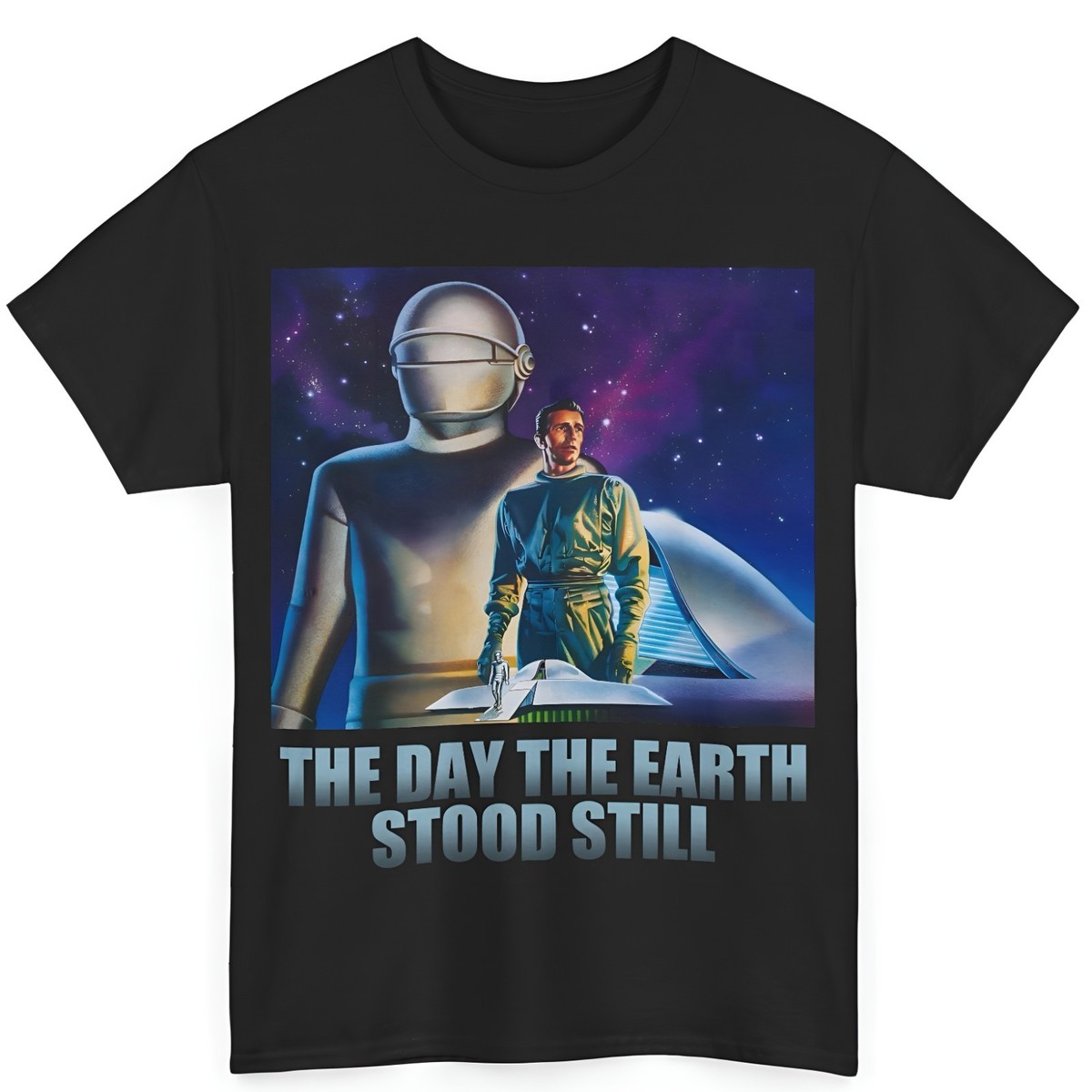 The Day The Earth Stood Still (1951) T-Shirt V2 Gort Klaatu Sci-Fi