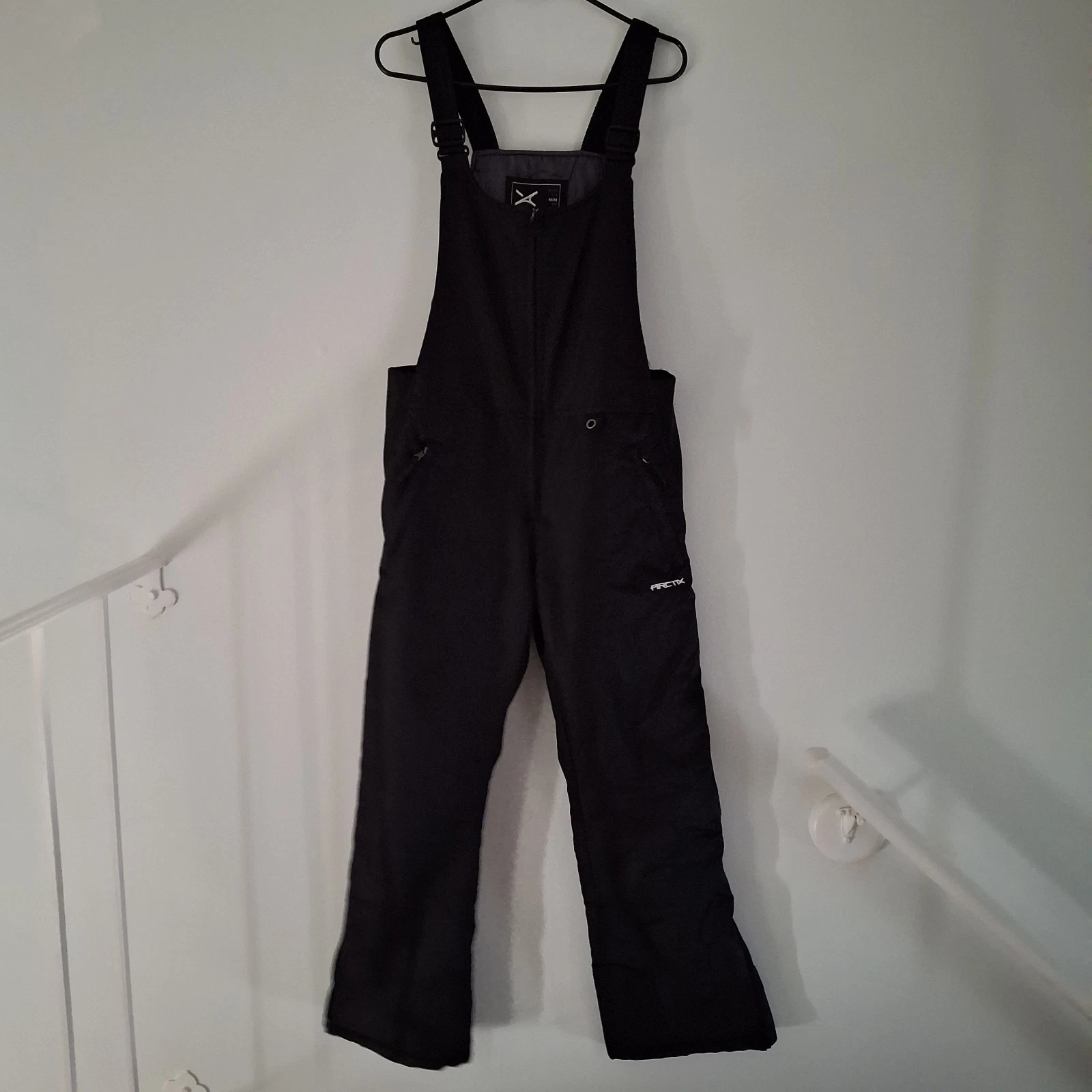 ARCTIX Snow Overalls Bib Pants Womem M Black Ski Snowboard Sled