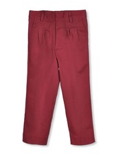 Universal Little Boys  Pleated Pull-On Pants Sizes 2 - 7 Color: burgundy Size: